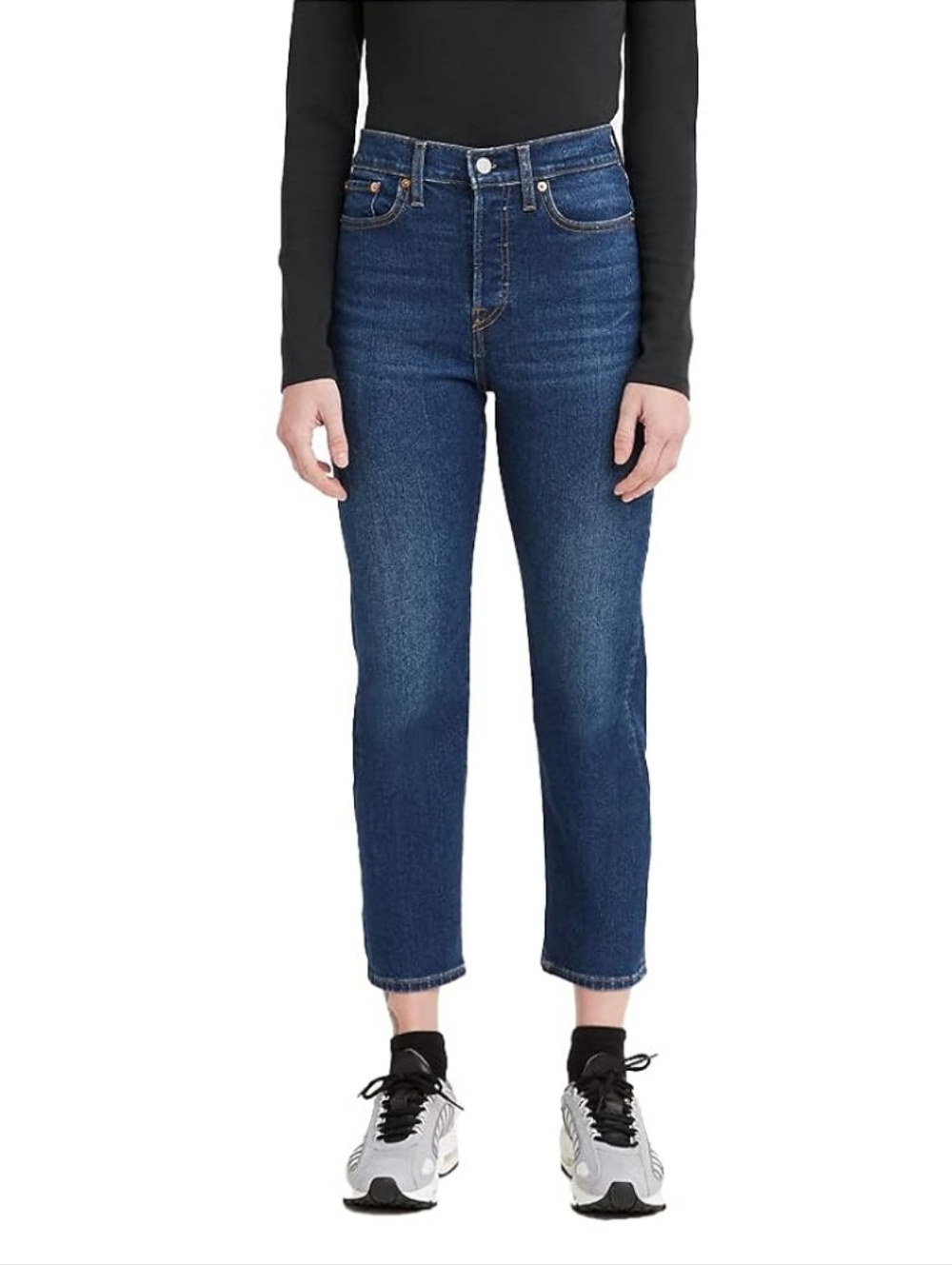 Levi's Wedgie Straight Button Fly Jeans Size 30 Forget Me Not Forever